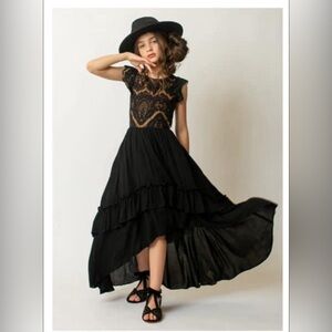 Joyfolie Black/Nude dress